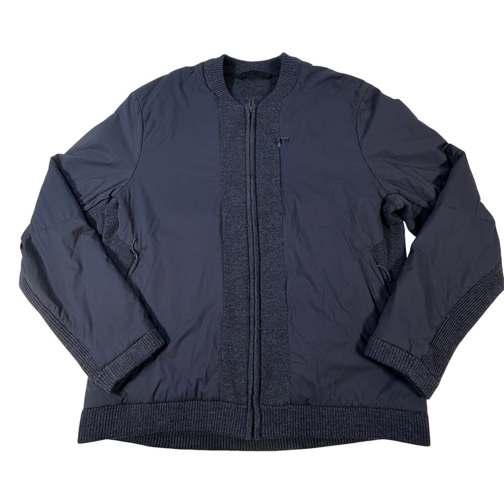 Lululemon Requisition Bomber Insulated Primaloft Wool M4916S Black Men Sz XL